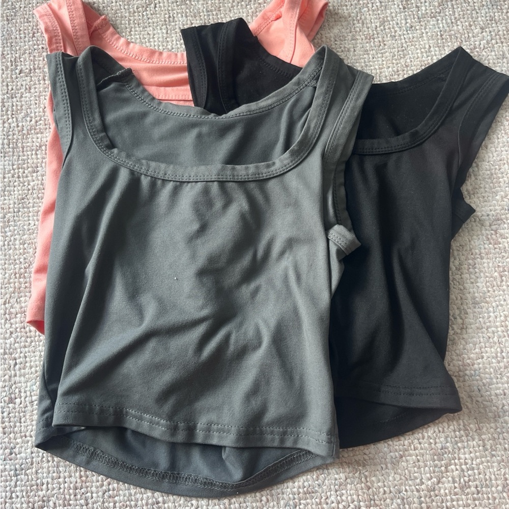 SHEIN Women's Tank Tops - Black, Gray, and Pink